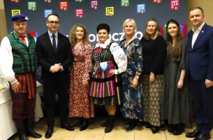 Pamiątkowe zdjęcie z gośćmi z Norwegii